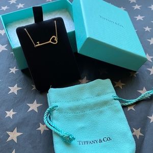 USED Tiffany Key Necklace 18k Rose Gold